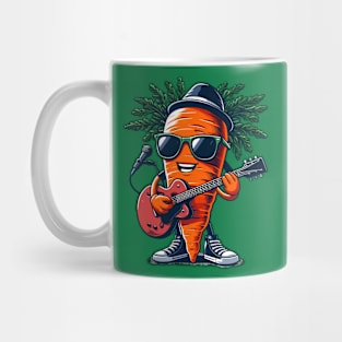 Carrot Playing Guitar Mug